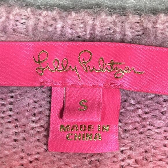 Lilly Pulitzer Chiya Sweater Women’s Small Yummy Melon Paradise $138 - Picture 8 of 9